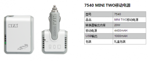 7540 MINI TWO移动电源